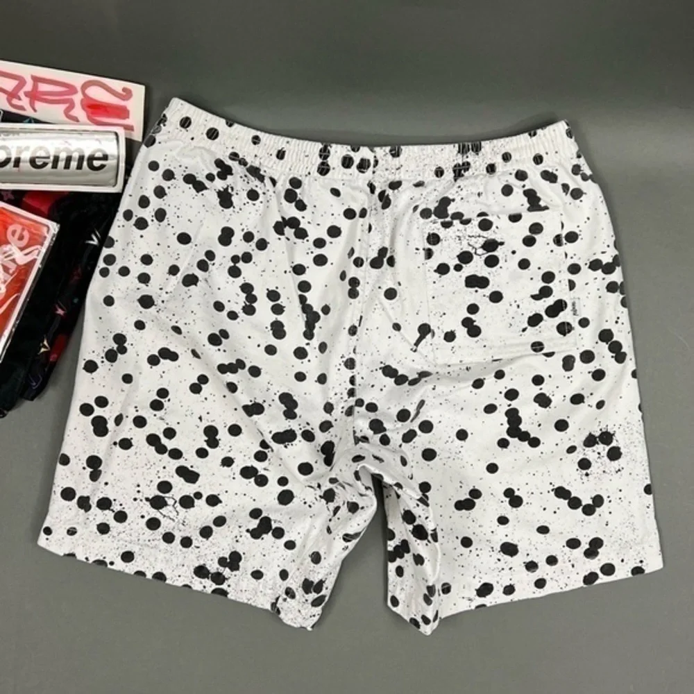 FUCKING AWESOME Board Hybrid Shorts Black and White Splatter Printed streetwear